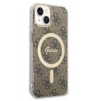 Maska Torbica Guess Hc Magsafe IML 4G Pattern za iPhone 15 6.1 braon (GUHMP15SH4STW) slika 3