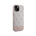 Maska Torbica Guess Hc PC/TPU 4G Bottom Stripe za iPhone 15 6.1 roze (GUHCP15SG4GLPI) slika 4
