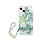 Maska Torbica Guess Hc PC/TPU Flower Cord za iPhone 13 6.1 zelena (GUHCP13MHFLSN) slika 2
