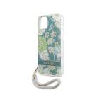 Maska Torbica Guess Hc PC/TPU Flower Cord za iPhone 13 6.1 zelena (GUHCP13MHFLSN) slika 4