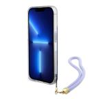 Maska Torbica Guess Hc PC TPU Iridescent Glitter Pattern Peony Cordstrap za iPhone 15 Pro 6.1 ljubicasta (GUHCP15LHPELISU) slika 3