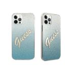 Maska Torbica Guess Hc PC/TPU Script Glitter Gradient za iPhone 12/12 Pro 6.1 plava (GUHCP12MPCUGLSBL) slika 2