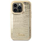 Maska Torbica Guess Hc PU Croco Metal Outline za iPhone 14 Pro 6.1 zlatna (GUHCP14LHGCRHD) slika 2