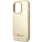 Maska Torbica Guess Hc PU Croco Metal Outline za iPhone 14 Pro 6.1 zlatna (GUHCP14LHGCRHD) slika 4