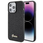 Maska Torbica Guess Hc PU Disco Script Metal za iPhone 15 Pro Max 6.7 (GUHCP15XPMSDGSK) cena 4500 din slika