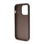 Maska Torbica Guess Hc PU Leather 4G Triangle Strass za iPhone 15 Pro 6.1 braon (GUHCP15LP4TDPW) slika 5
