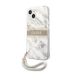 Maska Torbica Guess Marble Strap za iPhone 13 6.1 siva (GUHCP13MKMABGR) slika 2