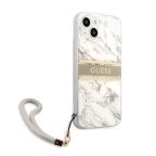 Maska Torbica Guess Marble Strap za iPhone 13 6.1 siva (GUHCP13MKMABGR) slika 4