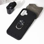 Maska Torbica Hard Ring za iPhone 16 6.1 crna cena 2500 din slika