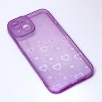 Maska Torbica Heart Color IMD za iPhone 14 6.1 ljubicasta cena 1000 din slika