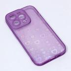 Maska Torbica Heart Color IMD za iPhone 14 Pro 6.1 ljubicasta cena 1000 din slika