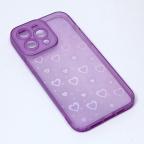 Maska Torbica Heart Color IMD za iPhone 14 Pro Max 6.7 ljubicasta cena 1000 din slika