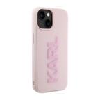 Maska Torbica Karl Lagerfeld 3D Rubber Glitter Logo za iPhone 15 6.1 roze (KLHCP15S3DMBKCP) slika 4