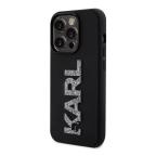 Maska Torbica Karl Lagerfeld 3D Rubber Glitter Logo za iPhone 15 Pro Max 6.7 crna (KLHCP15X3DMBKCK) slika 2