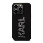 Maska Torbica Karl Lagerfeld 3D Rubber Glitter Logo za iPhone 15 Pro Max 6.7 crna (KLHCP15X3DMBKCK) slika 3