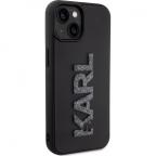 Maska Torbica Karl Lagerfeld Hc 3D Logo Glitter za iPhone 15 6.1 crna (KLHCP15S3DMBKCK) slika 3