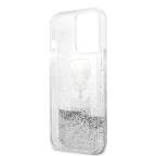 Maska Torbica Karl Lagerfeld Hc Liquid Glitter 2 Heads za iPhone 14 Pro 6.1 srebrna (KLHCP14LKICGLS) slika 5