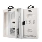 Maska Torbica Karl Lagerfeld Hc Liquid Glitter 2 Heads za iPhone 14 Pro 6.1 srebrna (KLHCP14LKICGLS) slika 6