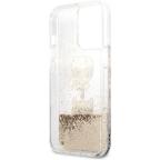 Maska Torbica Karl Lagerfeld Hc Liquid Glitter 2 Heads za iPhone 14 Pro 6.1 zlatna (KLHCP14LKICGLD) slika 4