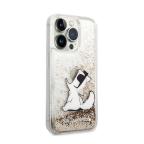 Maska Torbica Karl Lagerfeld Hc Liquid Glitter Choupette za iPhone 14 Pro 6.1 zlatna (KLHCP14LGCFD) slika 3