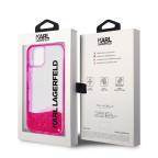 Maska Torbica Karl Lagerfeld Hc Liquid Glitter Elong za iPhone 11 6.1 pink ( KLHCN61LCKVF) slika 3
