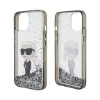 Maska Torbica Karl Lagerfeld Hc Liquid Glitter Ikonik za iPhone 15 6.1 transparent (KLHCP15SLKKNSK) slika 4