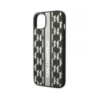 Maska Torbica Karl Lagerfeld Hc Monogram stripe za iPhone 14 6.1 siva (KLHCP14SPGKLSKG) slika 6
