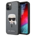 Maska Torbica Karl Lagerfeld Hc PU Saffiano Head za iPhone 12/12 Pro 6.1 srebrna (KLHCP12MSAKHSL) cena 4500 din slika