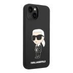 Maska Torbica Karl Lagerfeld Hc Silicone NFT Ikonik za iPhone 15 6.1 crna (KLHCP15SSNIKBCK) slika 2
