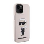 Maska Torbica Karl Lagerfeld Hc Silicone NFT Ikonik za iPhone 15 6.1 roze (KLHCP15SSNIKBCP) slika 3