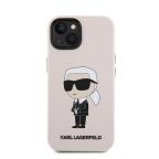 Maska Torbica Karl Lagerfeld Hc Silicone NFT Ikonik za iPhone 15 6.1 roze (KLHCP15SSNIKBCP) slika 4