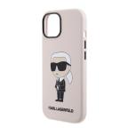 Maska Torbica Karl Lagerfeld Hc Silicone NFT Ikonik za iPhone 15 6.1 roze (KLHCP15SSNIKBCP) slika 5