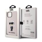 Maska Torbica Karl Lagerfeld Hc Silicone NFT Ikonik za iPhone 15 6.1 roze (KLHCP15SSNIKBCP) slika 7