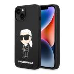 Maska Torbica Karl Lagerfeld Hc Silicone NFT Ikonik za iPhone 15 Plus 6.7 crna (KLHCP15MSNIKBCK) cena 4500 din slika