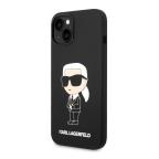 Maska Torbica Karl Lagerfeld Hc Silicone NFT Ikonik za iPhone 15 Plus 6.7 crna (KLHCP15MSNIKBCK) slika 2