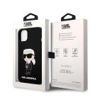 Maska Torbica Karl Lagerfeld Hc Silicone NFT Ikonik za iPhone 15 Plus 6.7 crna (KLHCP15MSNIKBCK) slika 7