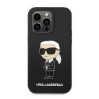 Maska Torbica Karl Lagerfeld Hc Silicone NFT Ikonik za iPhone 15 Pro Max 6.7 crna (KLHCP15XSNIKBCK) slika 3