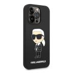 Maska Torbica Karl Lagerfeld Hc Silicone NFT Ikonik za iPhone 15 Pro Max 6.7 crna (KLHCP15XSNIKBCK) slika 4