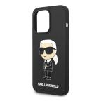 Maska Torbica Karl Lagerfeld Hc Silicone NFT Ikonik za iPhone 15 Pro Max 6.7 crna (KLHCP15XSNIKBCK) slika 6