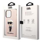 Maska Torbica Karl Lagerfeld Hc Silicone NFT Ikonik za iPhone 15 Pro Max 6.7 roze (KLHCP15XSNIKBCP) slika 5