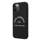 Maska Torbica Karl Lagerfeld Hc Silicone RSG za iPhone 12/12 Pro 6.1 crna (KLHCP12MSLSGRBK) slika 2