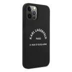 Maska Torbica Karl Lagerfeld Hc Silicone RSG za iPhone 12/12 Pro 6.1 crna (KLHCP12MSLSGRBK) slika 3