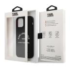 Maska Torbica Karl Lagerfeld Hc Silicone RSG za iPhone 12/12 Pro 6.1 crna (KLHCP12MSLSGRBK) slika 5
