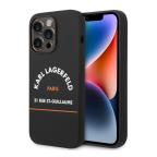 Maska Torbica Karl Lagerfeld Hc Silicone RSG za iPhone 14 Pro 6.1 crna (KLHCP14LSRSGHLK) cena 4500 din slika