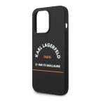 Maska Torbica Karl Lagerfeld Hc Silicone RSG za iPhone 14 Pro 6.1 crna (KLHCP14LSRSGHLK) slika 4