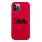 Maska Torbica Karl Lagerfeld Hc Silicone Stack Logo za iPhone 12/12 Pro 6.1 crvena (KLHCP12MSLKLRE) cena 4500 din slika