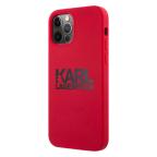 Maska Torbica Karl Lagerfeld Hc Silicone Stack Logo za iPhone 12/12 Pro 6.1 crvena (KLHCP12MSLKLRE) slika 2