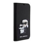Maska Torbica Karl Lagerfeld Saffiano BP Nft Karl&Choupette za iPhone 15 6.1 crna (KLBKP15SSANKCPK) cena 4500 din slika