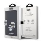 Maska Torbica Karl Lagerfeld Saffiano BP Nft Karl&Choupette za iPhone 15 6.1 crna (KLBKP15SSANKCPK) slika 5