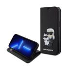 Maska Torbica Karl Lagerfeld Saffiano BP Nft Karl&Choupette za iPhone 15 Pro Max 6.7 crna (KLBKP15XSANKCPK) slika 5